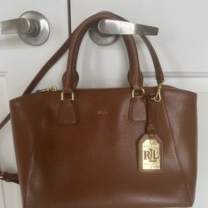 Ralph Lauren medium brown handbag